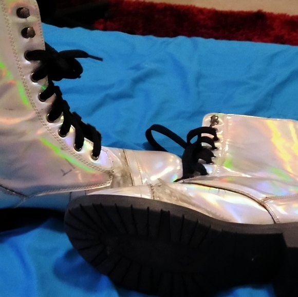 Holographic Boots- Size 8 - Picture 3 of 5